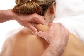 Massage for osteochondrosis of cervix